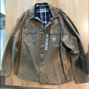 Men’s Carhartt XL flannel lined shirt/coat.